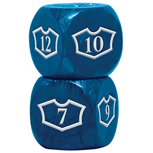 Magic: The Gathering - Deluxe 22MM Island Loyalty Dice Set with 7-12