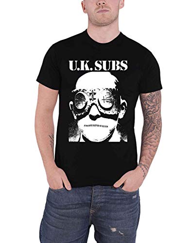 UK SUBS - ANOTHER KIND OF BLUES (BLACK) BLACK T-Shirt Medium - ANOTHER KIND OF BLUES (BLACK)