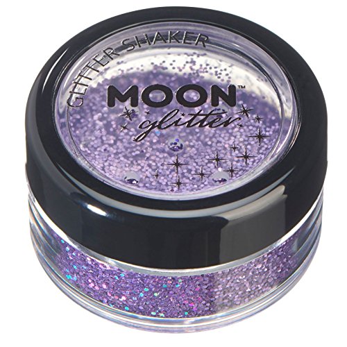 Smiffys Moon Glitter Holographic Glitter Shakers, Purple