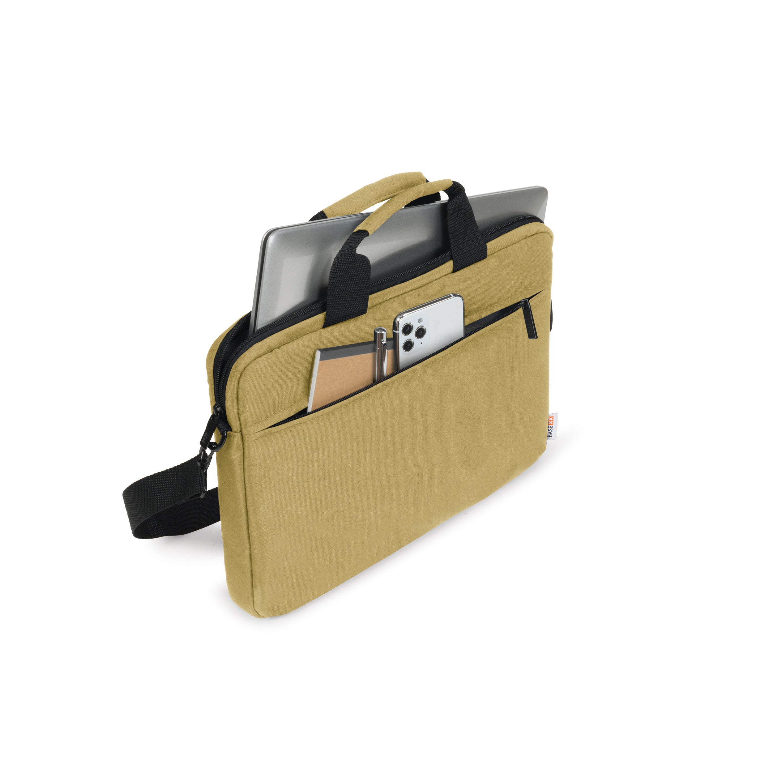 BASE XX D31963 notebook case 39.6 cm (15.6") Messenger case Brown, Camel colour