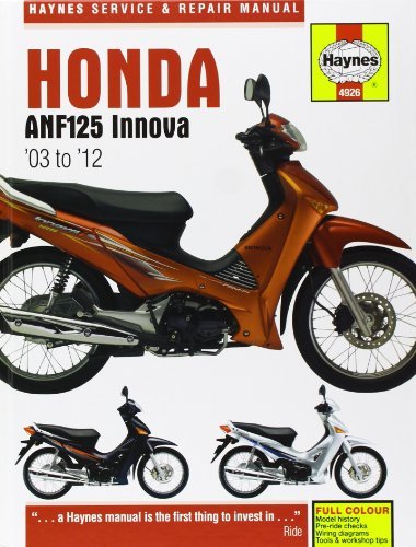 - HONDA ANF125 INNOVA SCOOTER (03-1 BOOKH