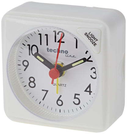 Quarzwecker Analog, Weiss
