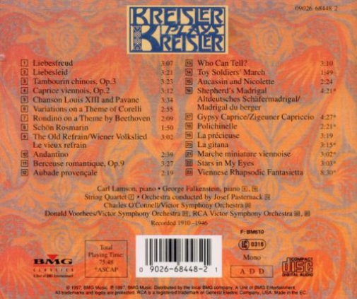 Plays Kreisler