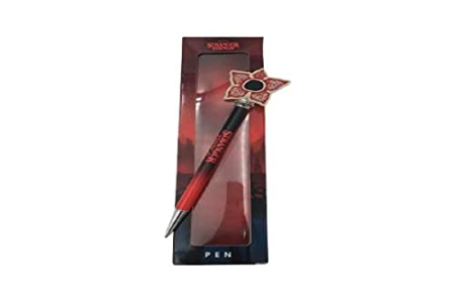 Boligrafo Metalico Stranger Things Con Topper Demogorgon