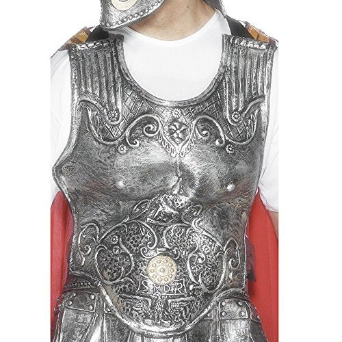 Smiffys Roman Armour Breastplate, Silver