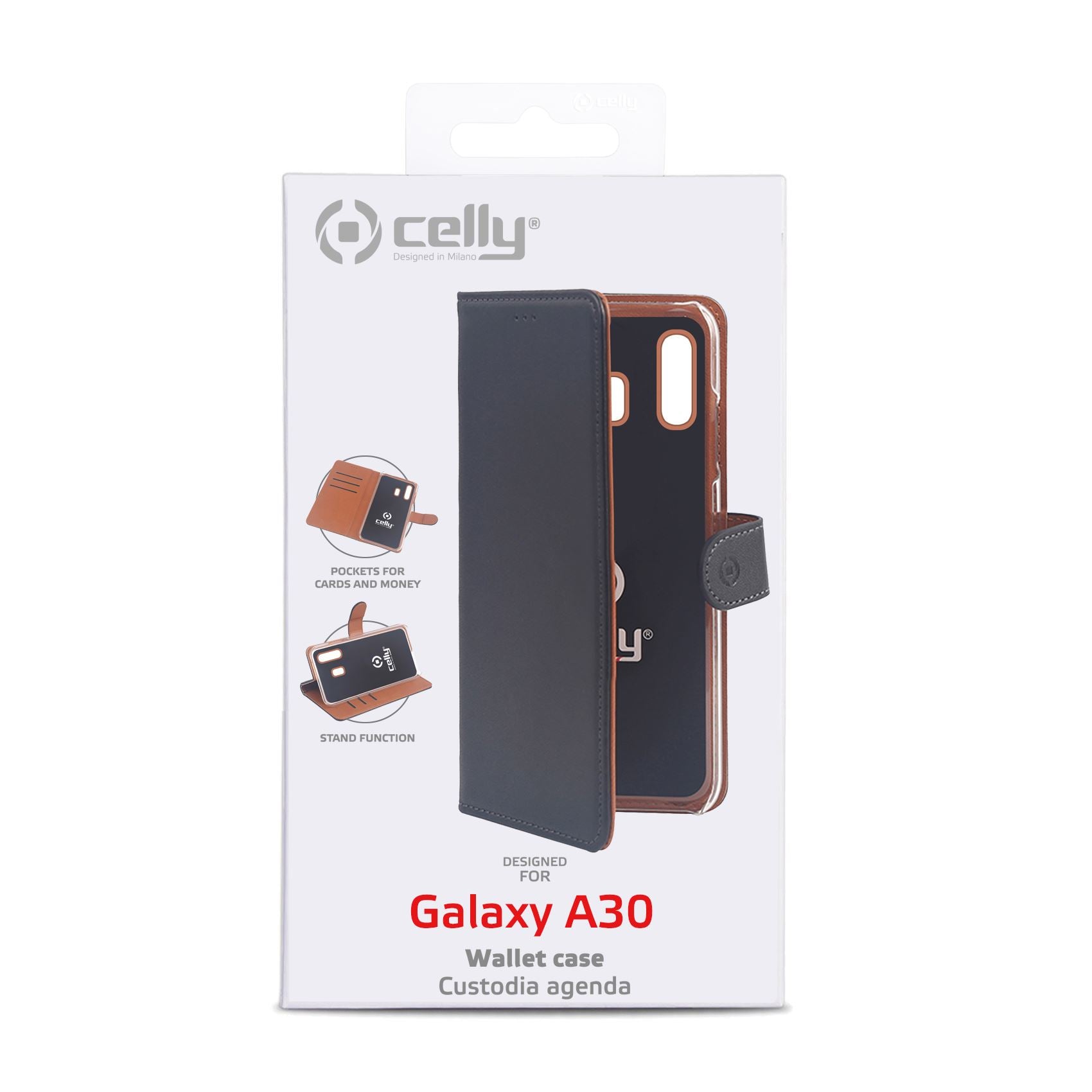 Wally Case Galaxy A30 Black