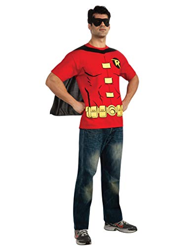 ROBIN T-SHIRT - FANCY DRESS COSTUME (SIZE: L) Unisex Costumes