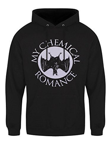 MY CHEMICAL ROMANCE - BAT BLACK Hooded Sweatshirt Medium - BAT