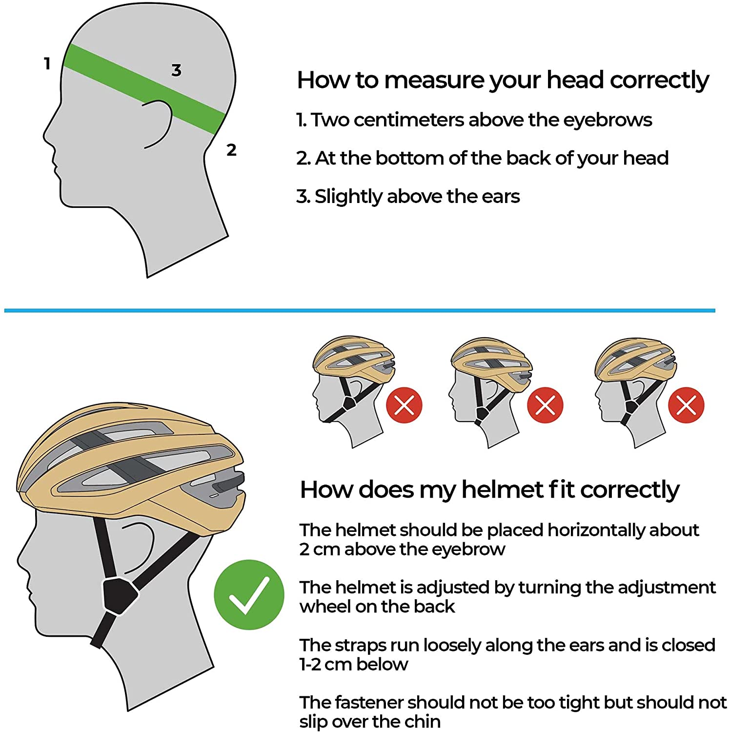 BHE-29B - Kite 2.0 Helmet (Glossy Blue, L, 58-61cm)