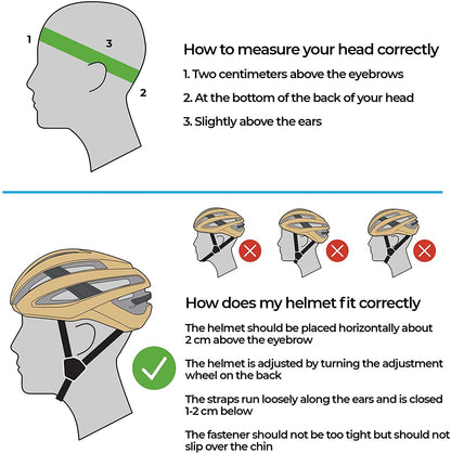 BHE-29B - Kite 2.0 Helmet (Glossy Blue, L, 58-61cm)