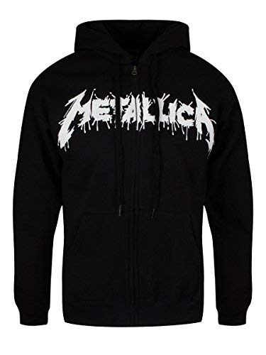 METALLICA - ONE BLACK (FOTL) Hooded Sweatshirt with Zip Large - ONE