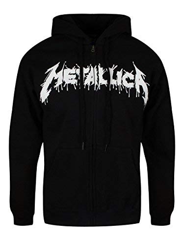 METALLICA - ONE BLACK (FOTL) Hooded Sweatshirt with Zip Medium - ONE