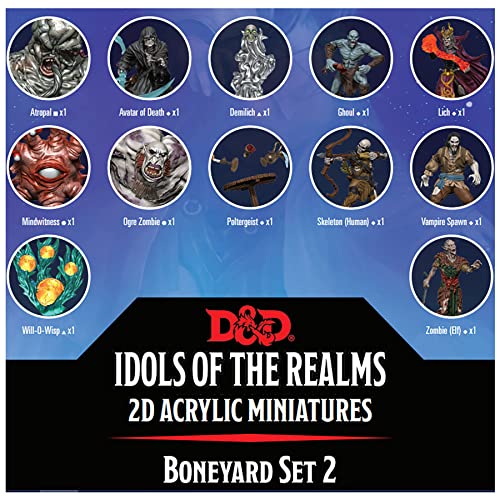 D&D Idols of the Realms: Boneyard: 2D Set 2