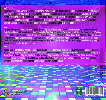 3CD 50 Songs Disco Music, Gloria Gaynor, Donna Summer, Dance Music, Disco Music