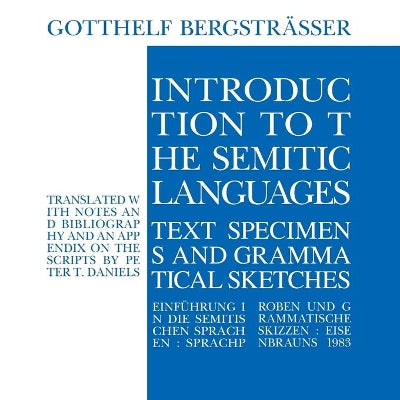 Introduction to the Semitic Languages