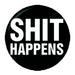 Pyramid International Shit Happens Button (One Size) (Black)