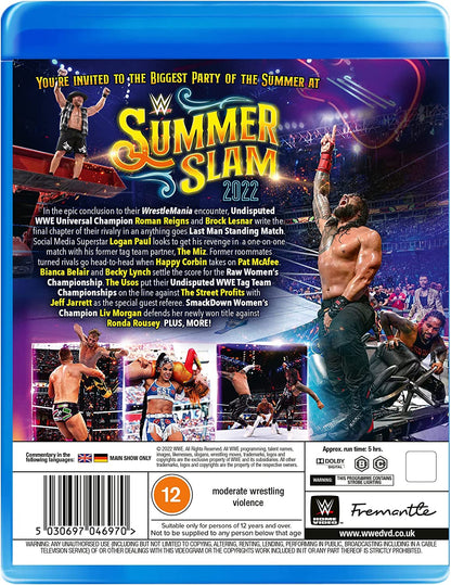 WWE: SummerSlam 2022 [Blu-ray]