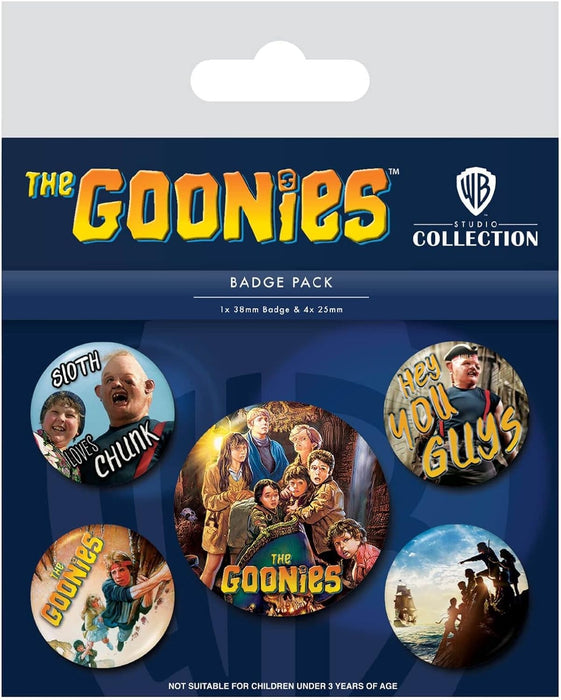 The Goonies Treasure 5 Piece Button Badge Set