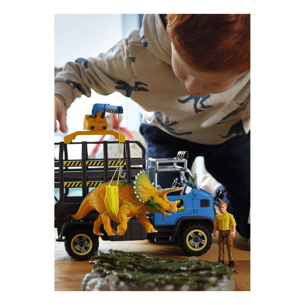 SCHLEICH Dinosaurs Dino Transport Mission Toy Playset, Multi-colour (42565)