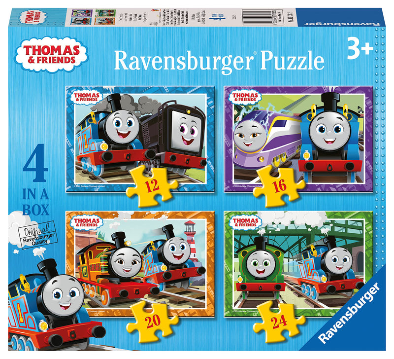 Ravensburger Thomas & Friends Jigsaw Puzzles for Kids Age 3 Years Up - 4 in a Box (12, 16, 20, 24 Pieces) - Educational Toys for Toddlers