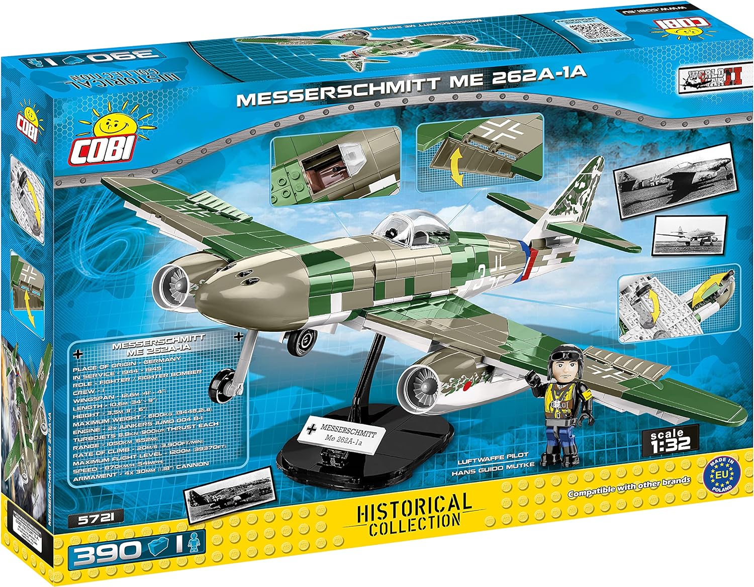 COBI Messerschmitt ME 262A - 1A Single