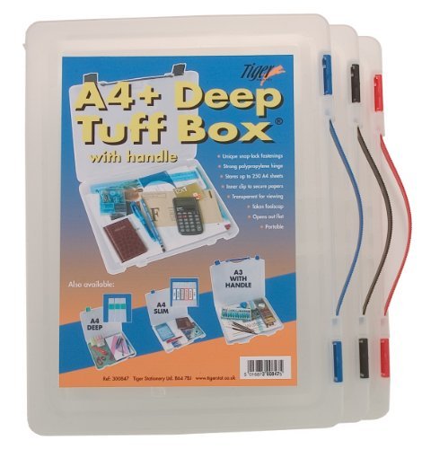 Caja de toba Tiger con asa A4 Plus