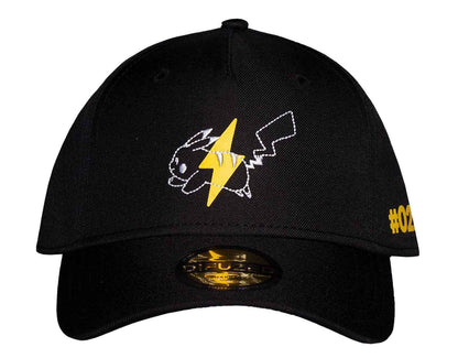 Pokemon Baseball Cap Pikachu #025 Nue Official Black Strapback, black, One Size Fits All