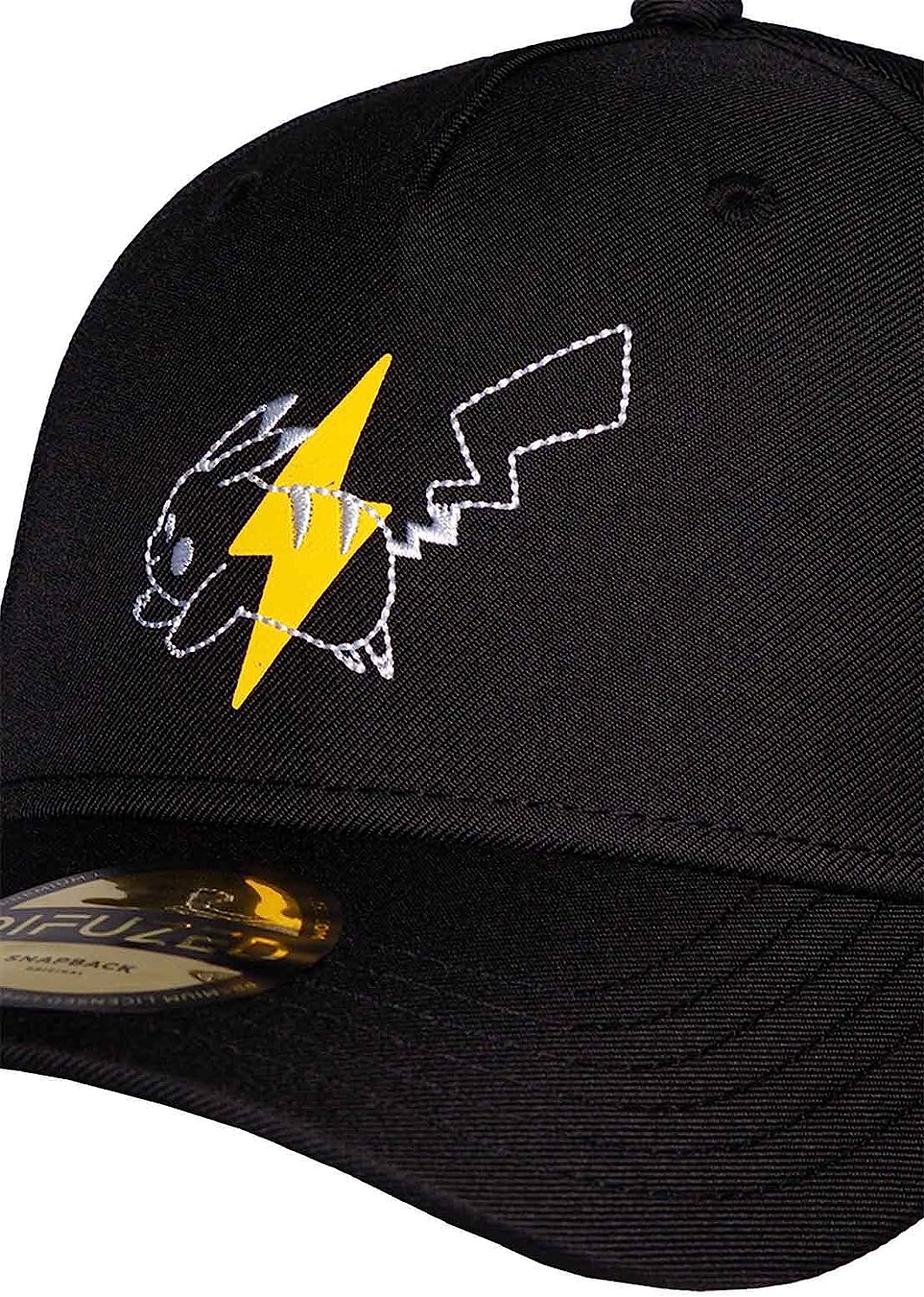 Pokemon Baseball Cap Pikachu #025 Nue Official Black Strapback, black, One Size Fits All