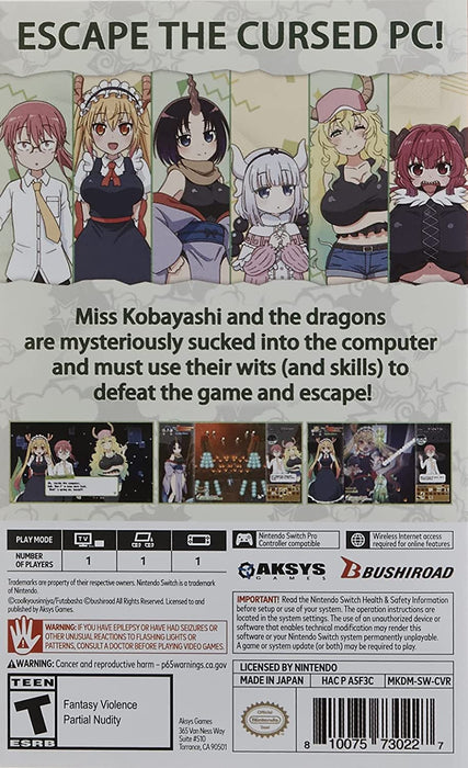 Miss Kobayashi’s Dragon Maid: Burst Forth!! Choro-gon☆Breath (Switch)