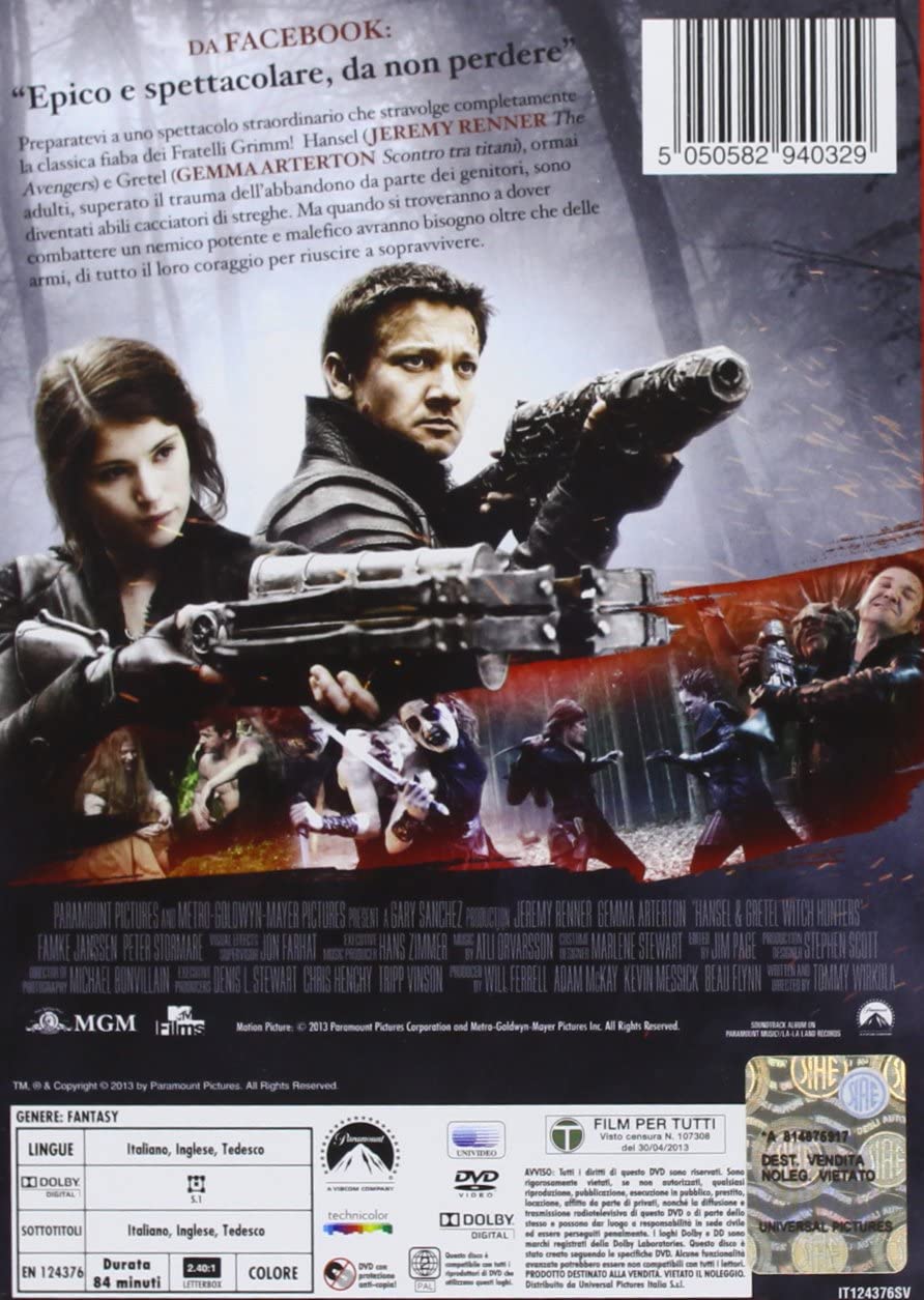 Hansel & Gretel: Cacciatori Di Streghe