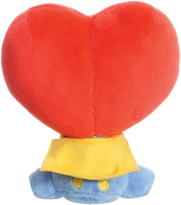 AURORA - BT21 Official Merchandise, Baby TATA Sitting Doll 5In, Soft Toy, Blue and Red, Blue & Red