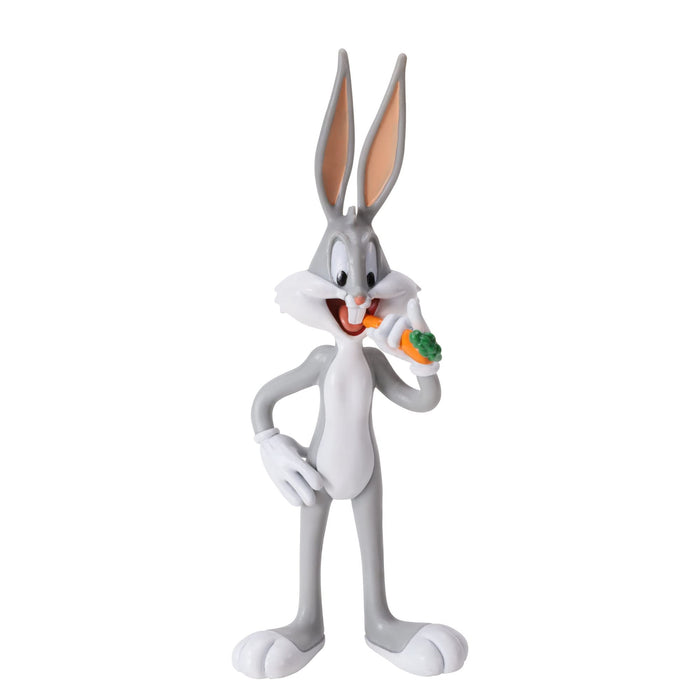 The Noble Collection Looney Tunes Mini Bendyfigs Bugs Bunny - 5.75in (14.5cm) Noble Toys Miniature Bendable Figure Posable Doll Figures