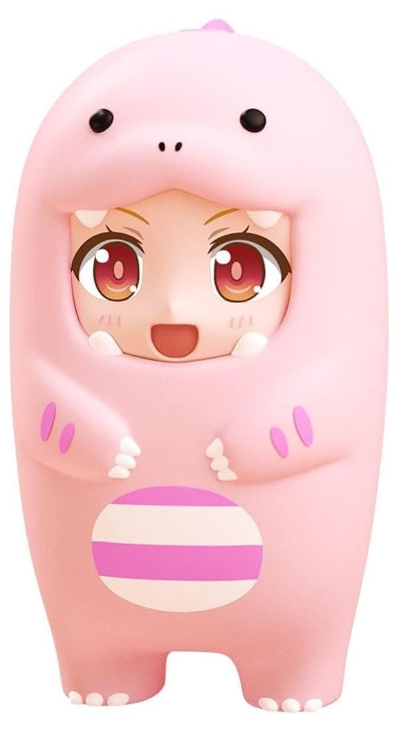 Good Smile Nendoroid More: Face Parts Case (Pink Dinosaur),Multicolor