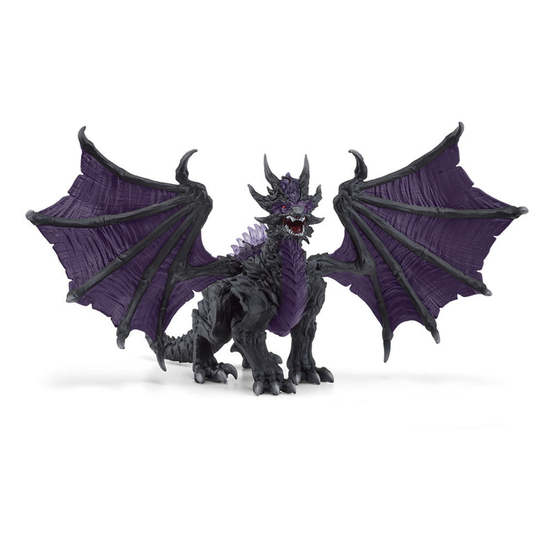 schleich ELDRADOR CREATURES 70152 Schattendrache - Sehr Realistischer Dunkler Schattendrache mit Beweglichen Flügeln - Sehr Robuste Figuren Actionfiguren für Jungen und Mädchen ab 7