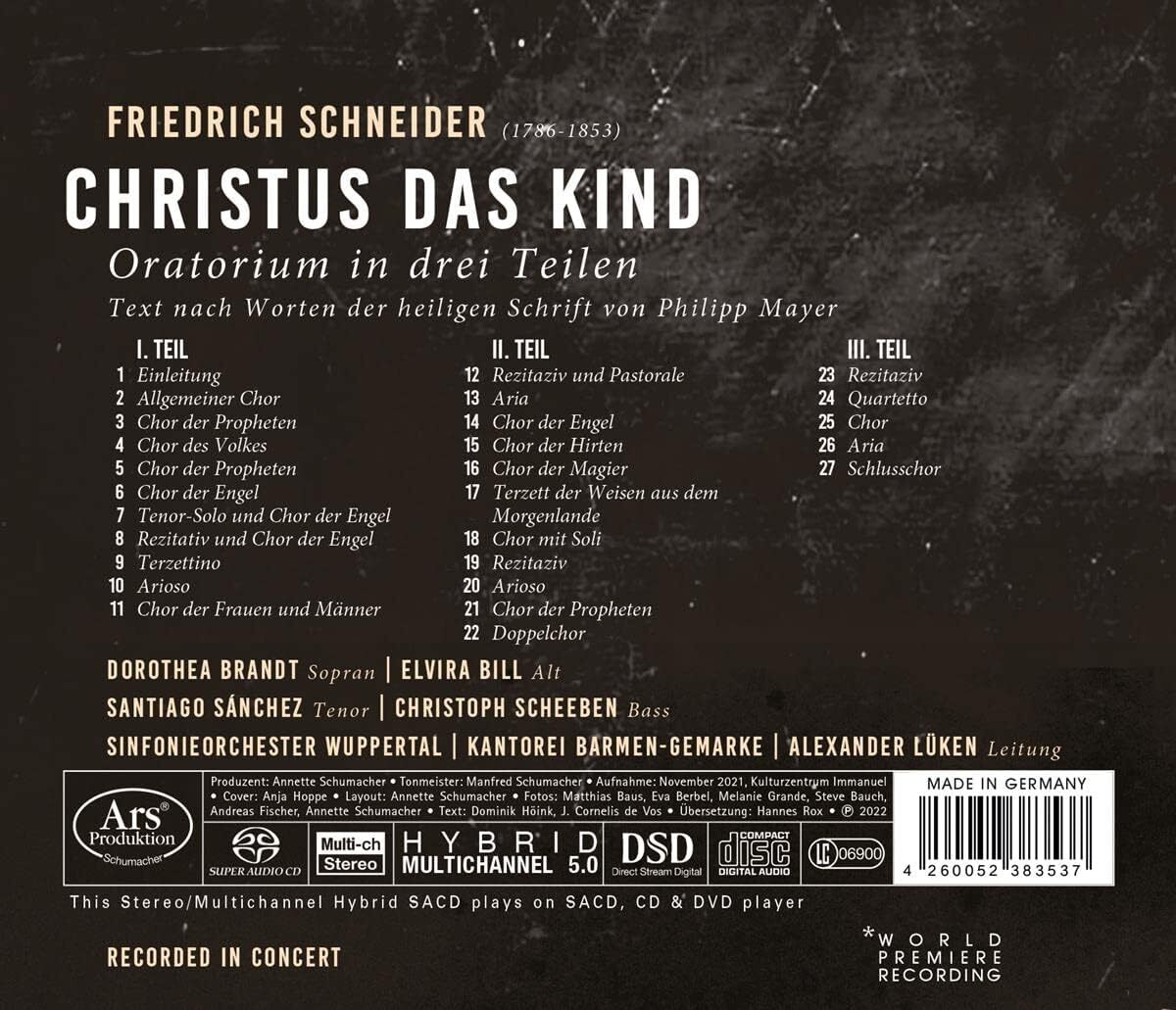 Friedrich Schneider: Christus Das Kind