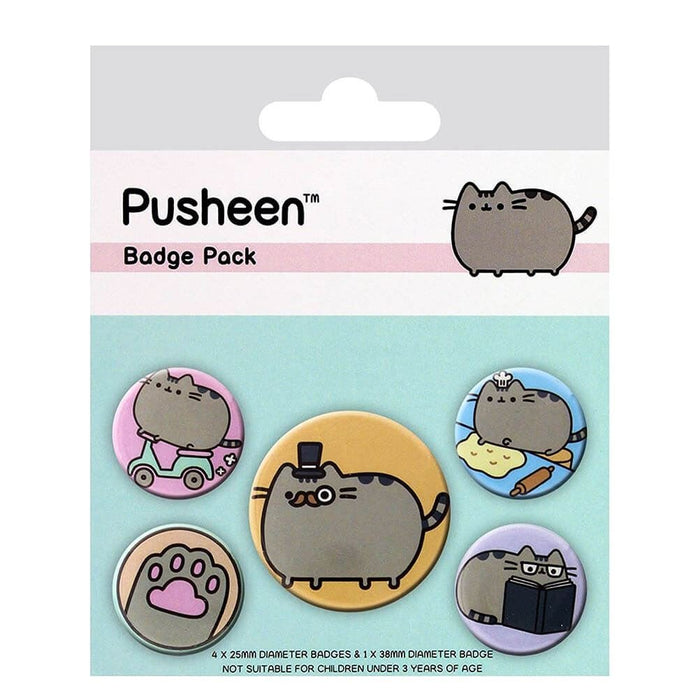 Pusheen Paquete de insignias, multicolor, 10 x 12,5 cm