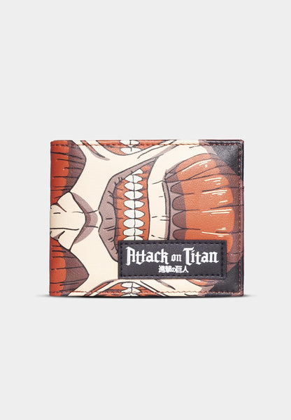 DIFUZED ATTACK ON TITAN - Colossus Titan - Portefeuille à 2 Volets