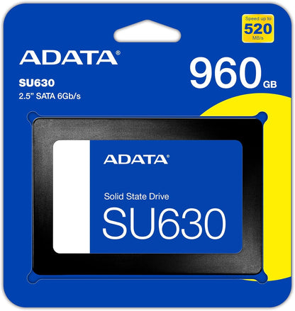 ADATA Ultimate SU630 960GB Solid State Drive, Black 960 GB