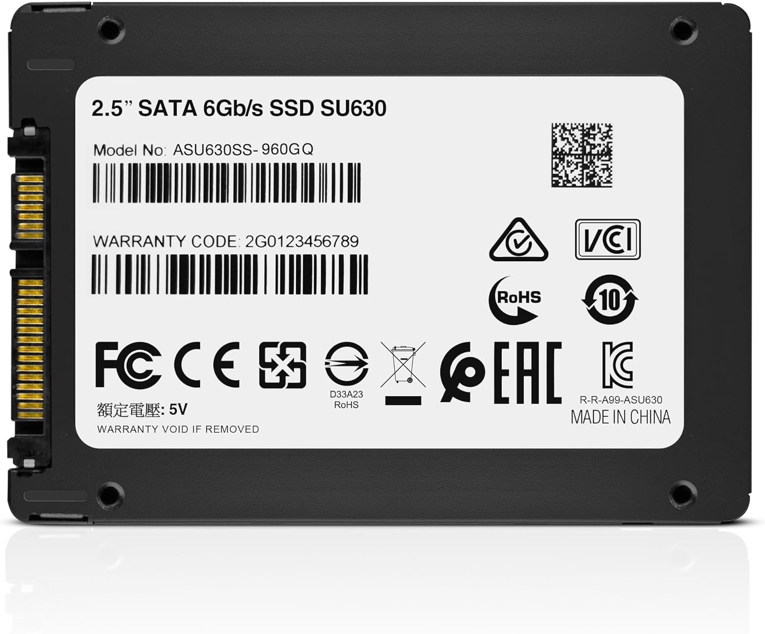 ADATA Ultimate SU630 960GB Solid State Drive, Black 960 GB