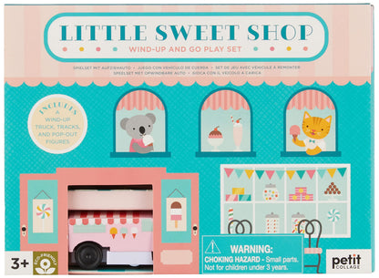 Petit Collage - Little Sweet Shop Wind Up And Go Playset