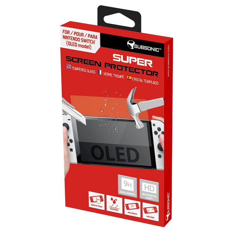 Subsonic - Tempered glass screen protector for Nintendo Switch OLED - Ultra resistant - Super screen protector (Nintendo Switch