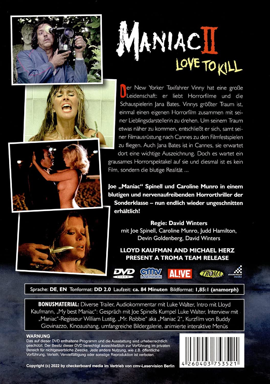 Maniac II – Love to Kill (uncut