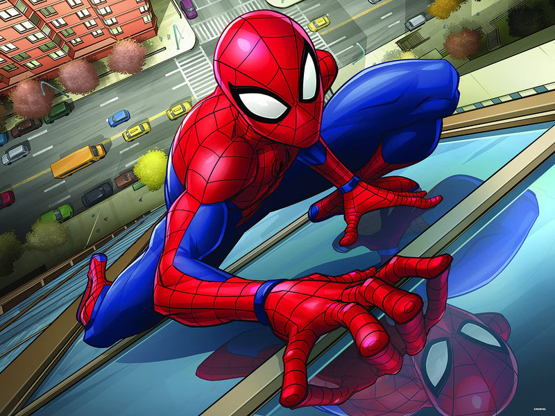 Prime 3D 32647 RD-RS263112 Marvel Spiderman Linsenpuzzle, 500 Teile, bunt, único