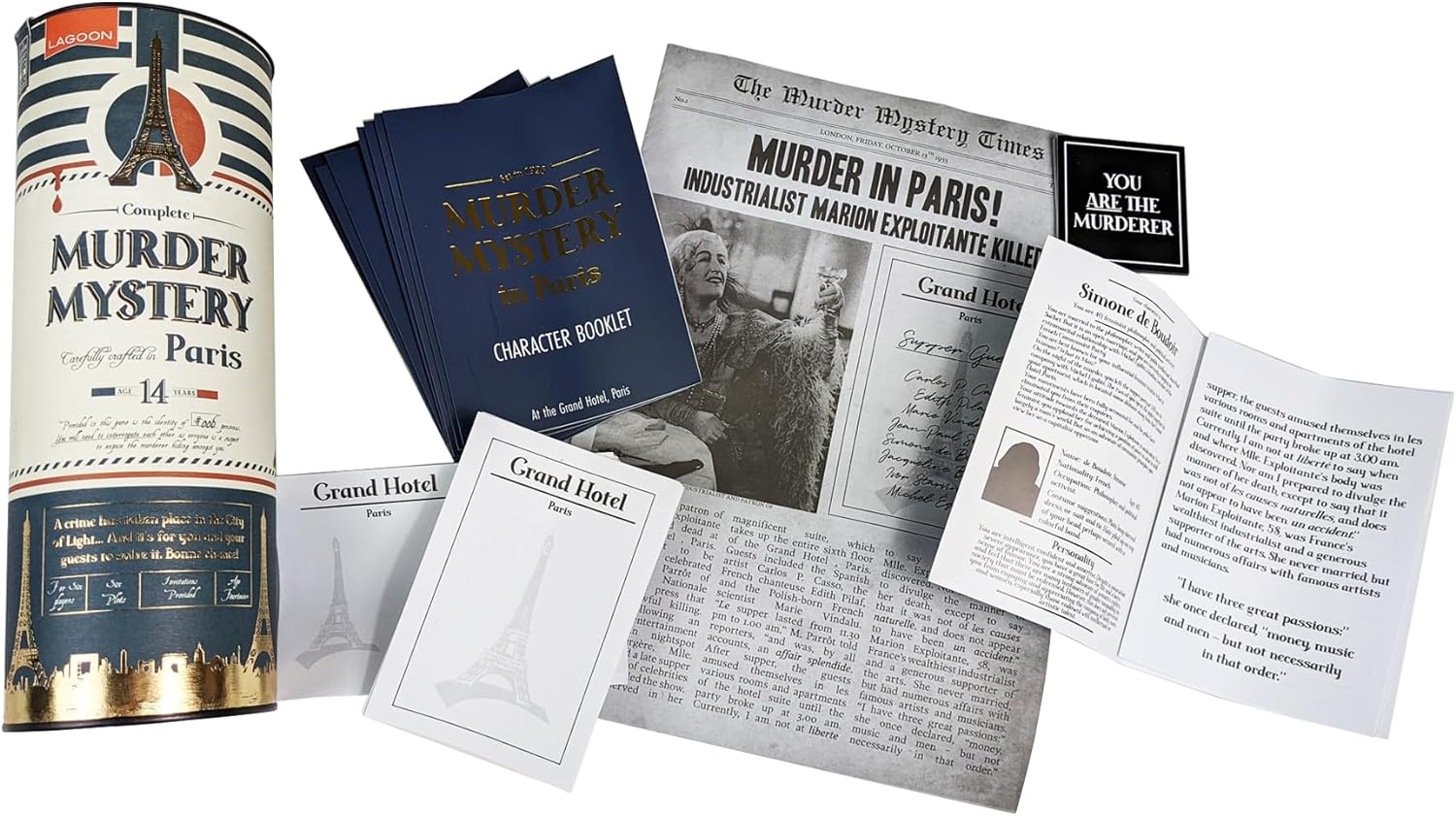 Lagoon L1145 Murder Paris Mystery Game