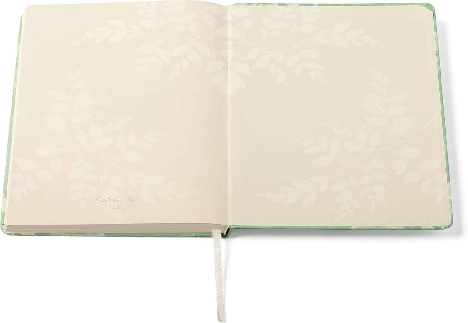 Eccolo Large Lined Journal Notebook, Hardbound Cover, Writing Journal, 256 Ruled Ivory Pages, Ribbon Bookmark, Lay Flat, Desk Size for Work or School, I was Made for This (8x10 inches) Fern