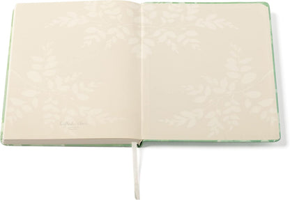 Eccolo Large Lined Journal Notebook, Hardbound Cover, Writing Journal, 256 Ruled Ivory Pages, Ribbon Bookmark, Lay Flat, Desk Size for Work or School, I was Made for This (8x10 inches) Fern