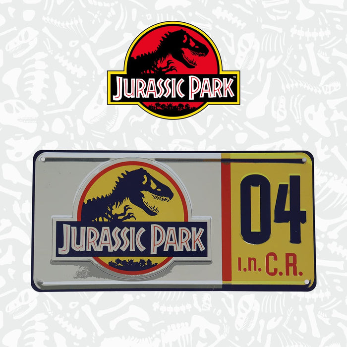 Jurassic Park Replica Numberplate