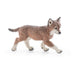 PAPO Wild Animal Kingdom Wolf Cub Toy Figure, Brown (50284)