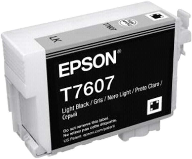 Epson C13T76074010 T7607 Ink Cartridge, Light Black, Genuine