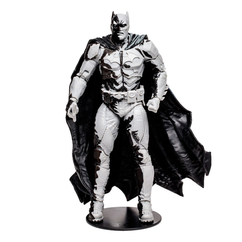 McFarlane TM15893 DC Direct 7 Inch Collectible Figure with Comic Batman (Line Art Variant), Multicolored